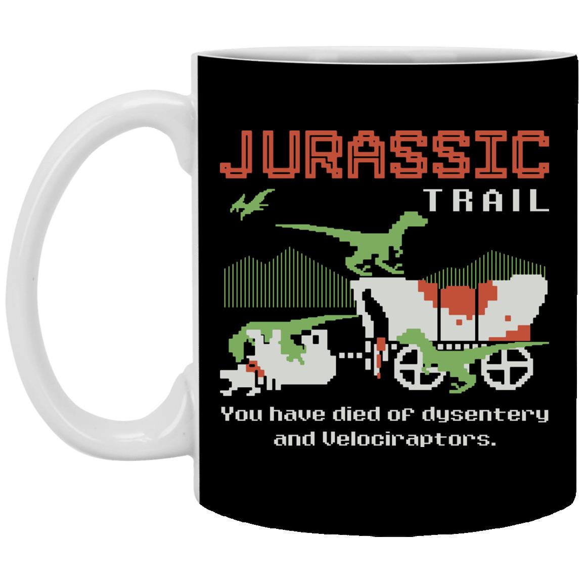 Jurassic Mug, Black, 11 oz. White Mug Jurassic Mug, Black, 11 oz. White Mug