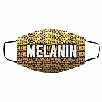 Melanin Mask, White, Cloth Face Cover – Medium/Large