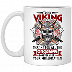 To My Viking mug, White, 11 oz. White Mug