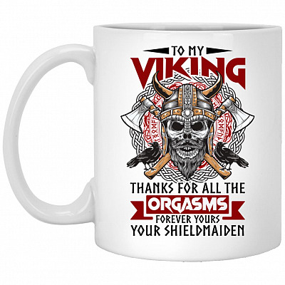 To My Viking mug, White, 11 oz. White Mug