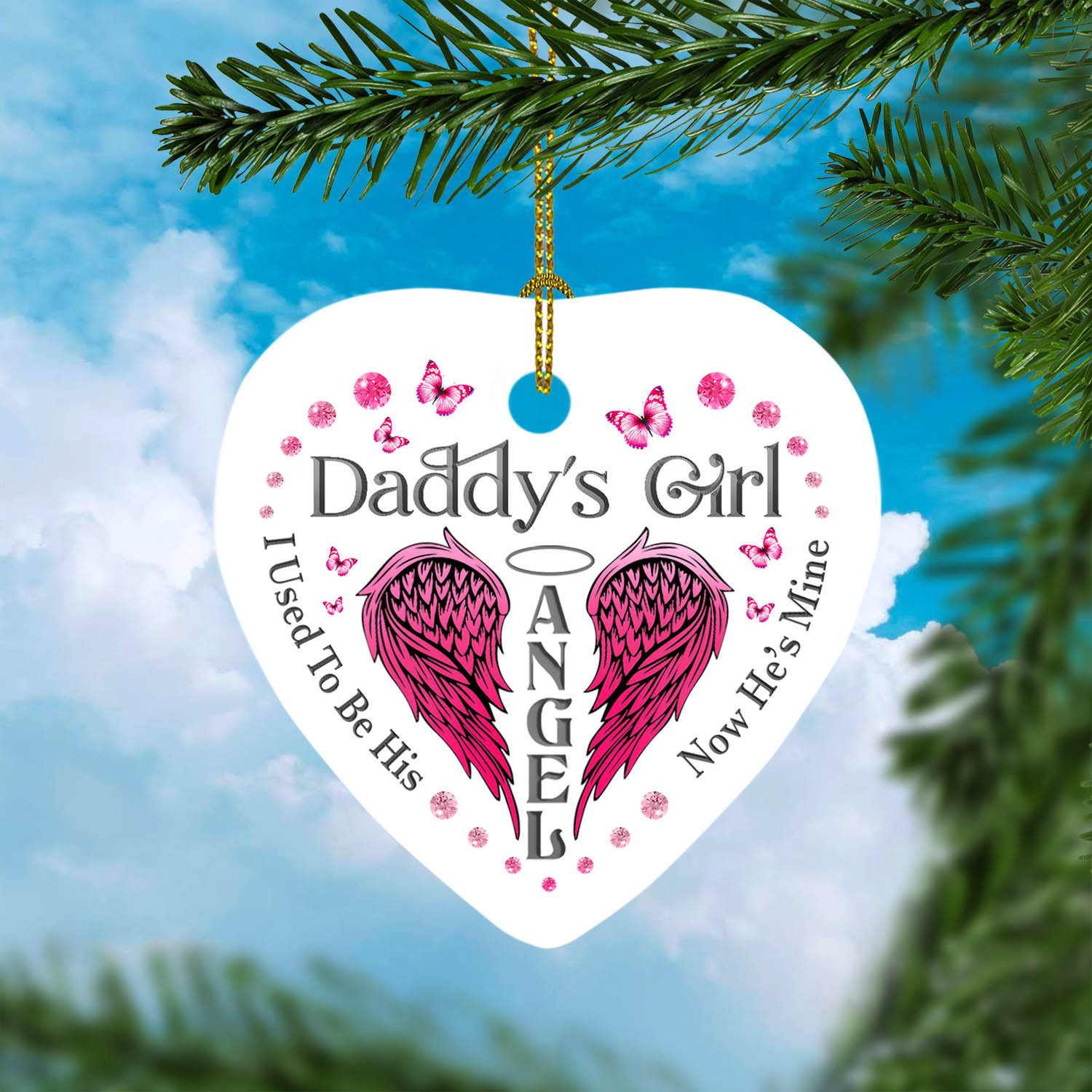 20 HG_ Daddy-s Girl - heart ornament - Mk