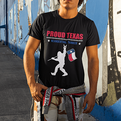 Alternative view of Proud Texas T-shirt - V-neck - Stay Strong Texas State Snovid Survivor Shirt