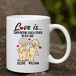 9VT. Love Supporting Each Other Personalized MK2 Bebas #000000