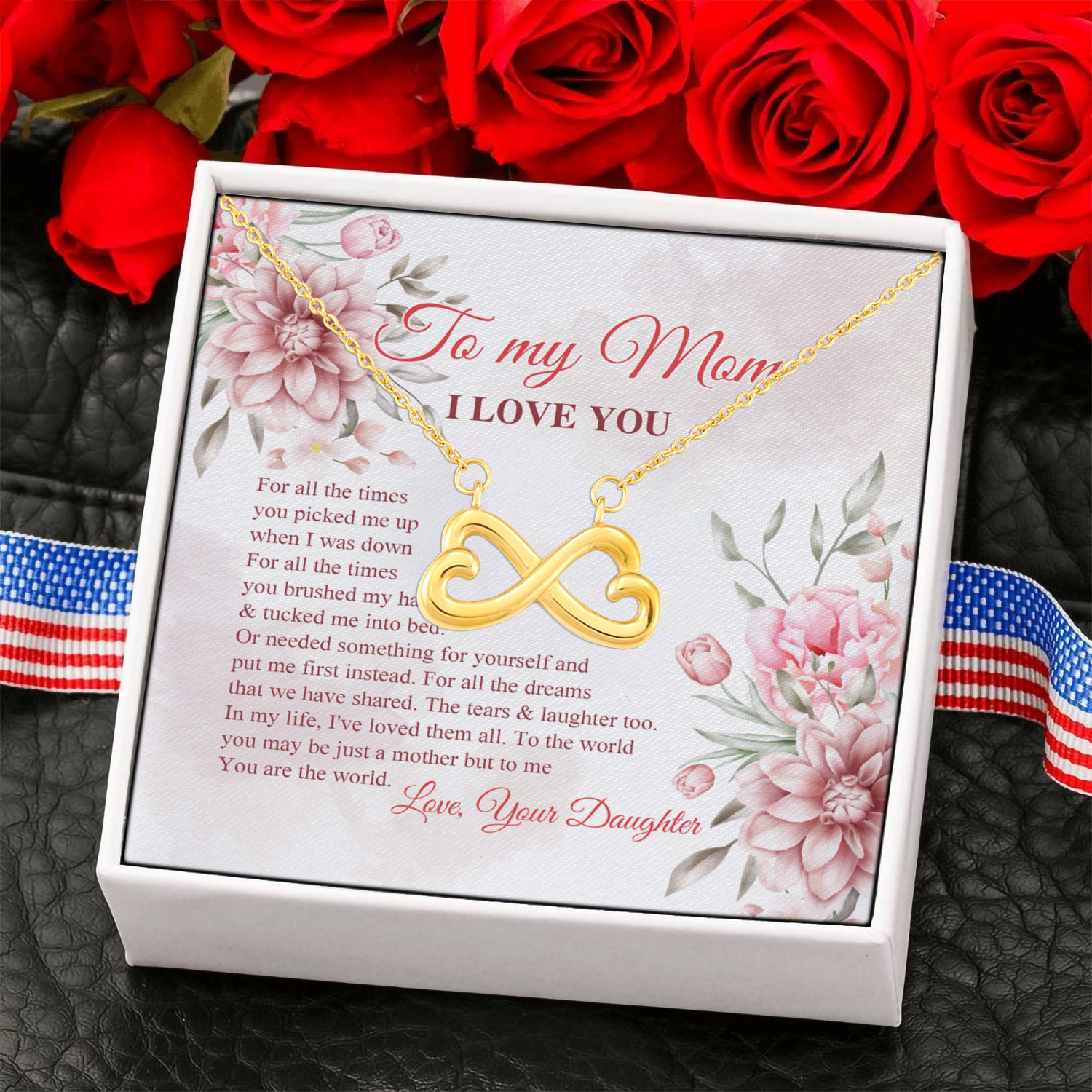 3KNG. all the times Infinity Heart Necklace (Gold) 6