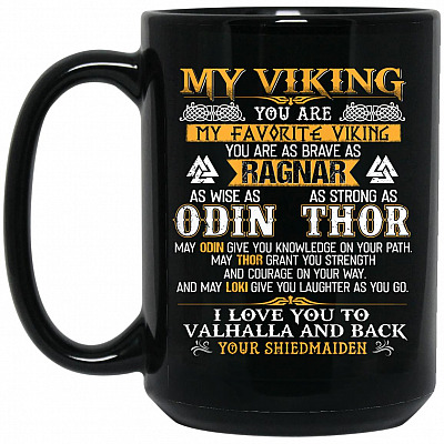 15 oz. Black Mug