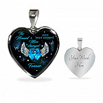 The Moment Your Heart Stopped Mine Changed Forever Heart Pendant Necklace - Heart Luxury Necklace (Silver)