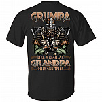 Grumpa Like A Regular Grandpa, Black, Unisex T-Shirt