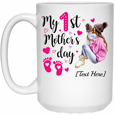 15 oz. White Mug