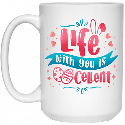 15 oz. White Mug