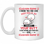 Personalized I Adore You, White, 11 oz. White Mug