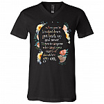 hila tee, Black, V-Neck T-Shirt