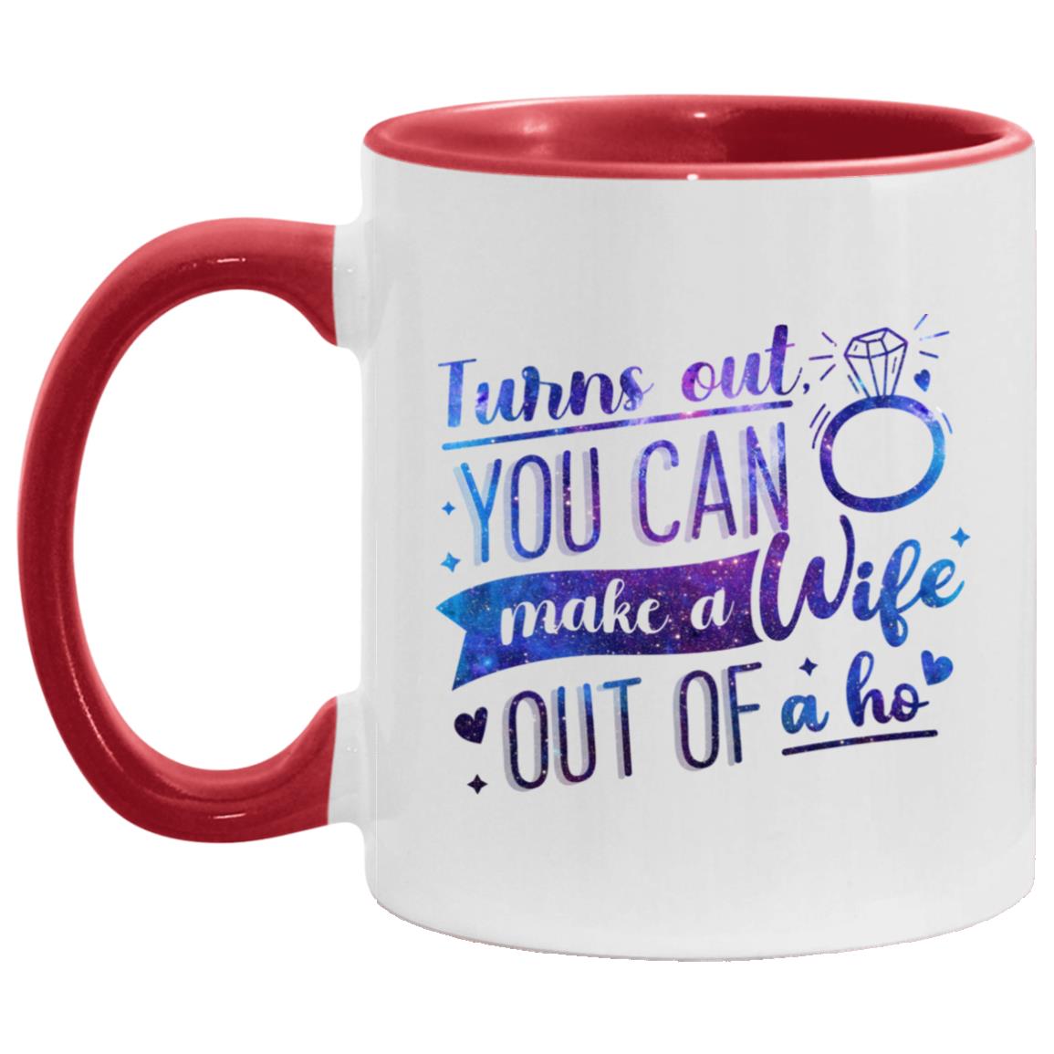 Turns Out You Can Make, White/Red, 11 oz. Accent Mug