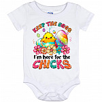 Keep The Eggs, White, Baby Onesie - 12 Month