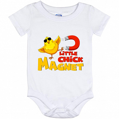 Little Chick, White, Baby Onesie - 12 Month