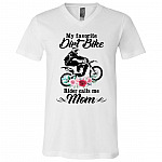 Mom Shirt, White, V-Neck T-Shirt