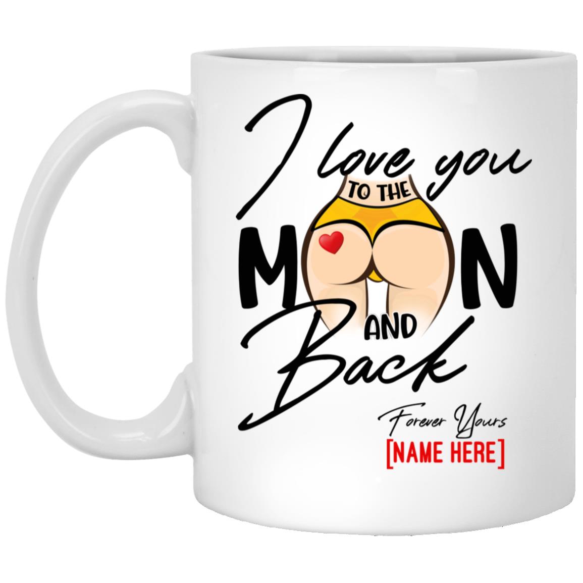 Personalized Butt mug, White, 11 oz. White Mug Personalized Butt mug, White, 11 oz. White Mug