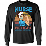 Nurse Hoodie, Black, Long Sleeve