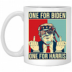 Trump Middle Mug, White, 11 oz. White Mug