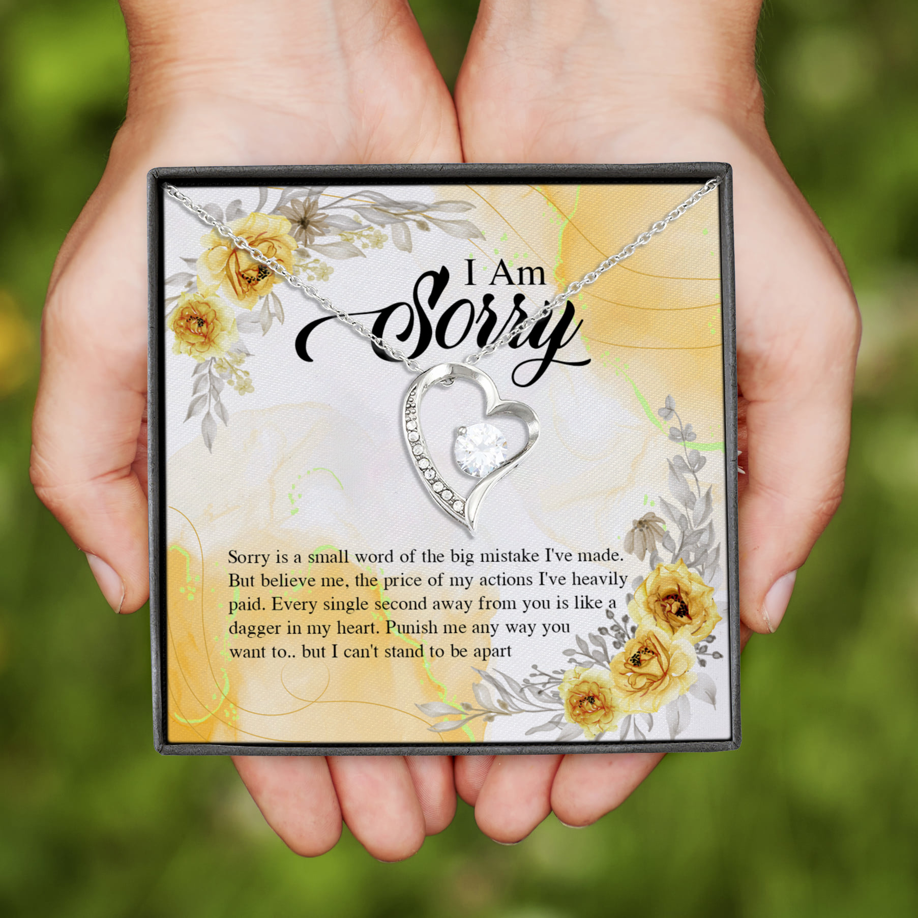 1NH. Im Sorry Forever Love Necklace (Silver)