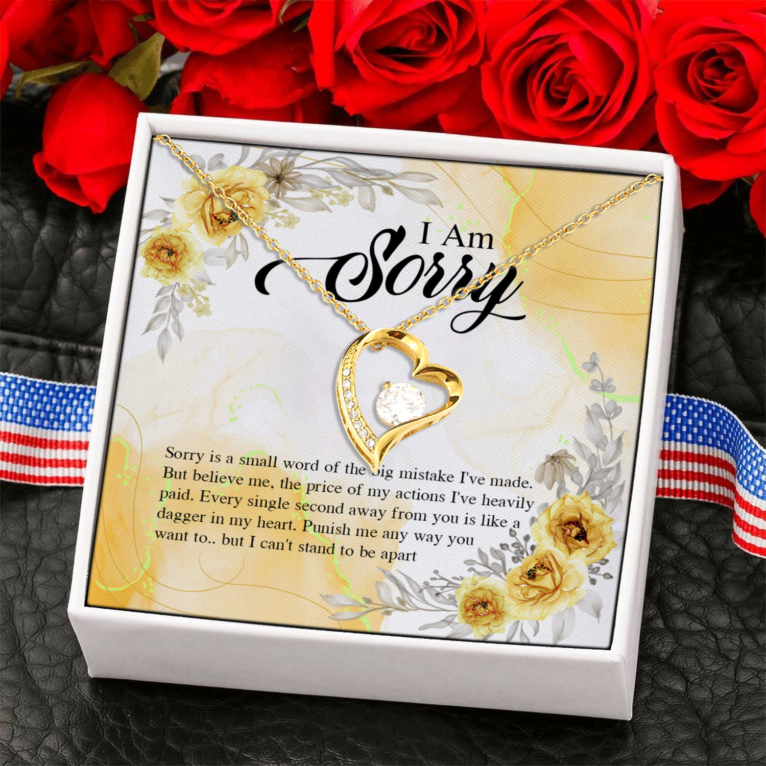 1NH. Im Sorry Forever Love Necklace (Gold) 6