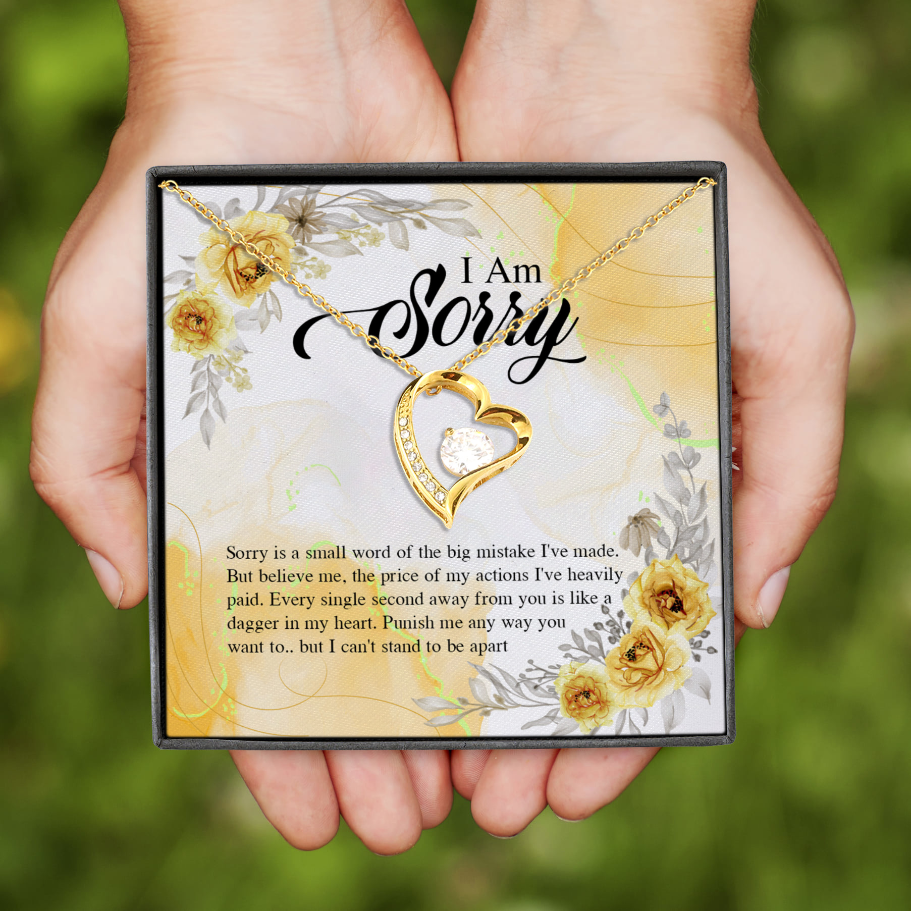 1NH. Im Sorry Forever Love Necklace (Gold)