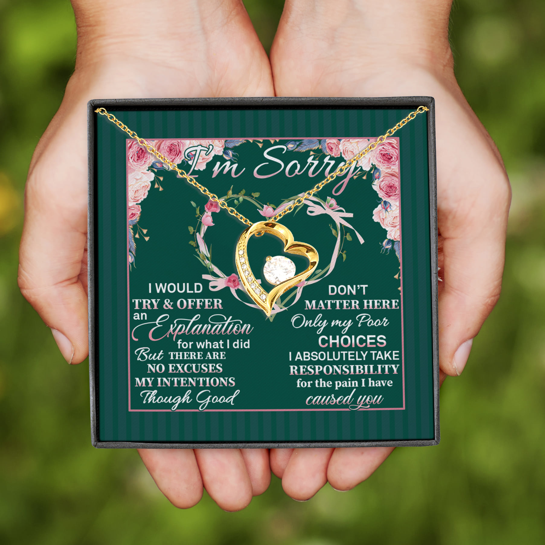 2NH. I Would Try (6) Forever Love Necklace (Gold)