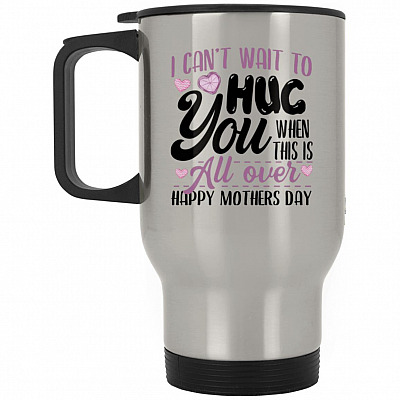 14 oz. Silver Travel Mug