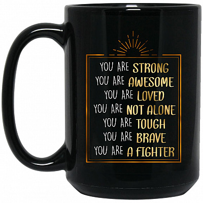 15 oz. Black Mug