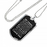 My Viking If You Lose Your Way When You Think You've Lost Your Way Dog Tag Pendant Necklace - Dog Tag (Silver)