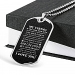 My Viking If You Lose Your Way When You Think You've Lost Your Way Dog Tag Pendant Necklace - Dog Tag (Silver)
