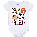 New To The, White, Baby Onesie - 12 Month