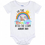 Custom Photo baby, White, Baby Onesie - 12 Month