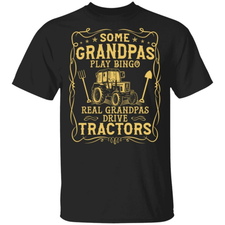 Some Grandpas Play Bingo, Black, Unisex T-Shirt