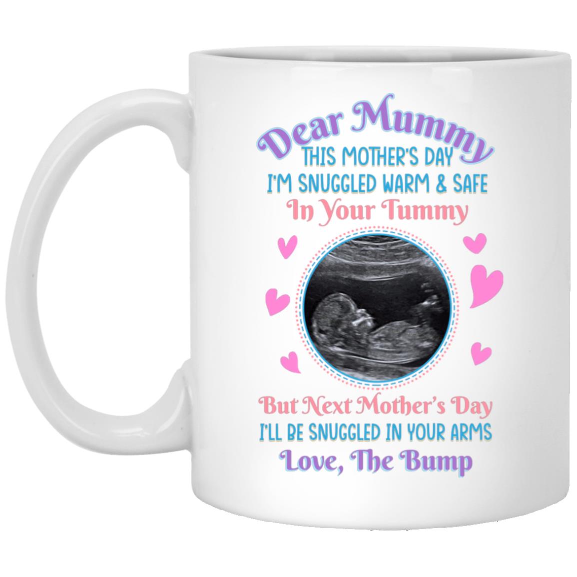 Custom Photo Happy Mothers Day, White, 11 oz. White Mug Custom Photo Happy Mothers Day, White, 11 oz. White Mug