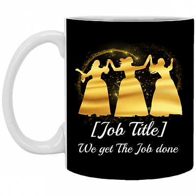 Personalized Immigrants We Get the Job Done Ceramic Coffee Mug - Beer Stein - Water Bottle, Black, 11 oz. White Mug