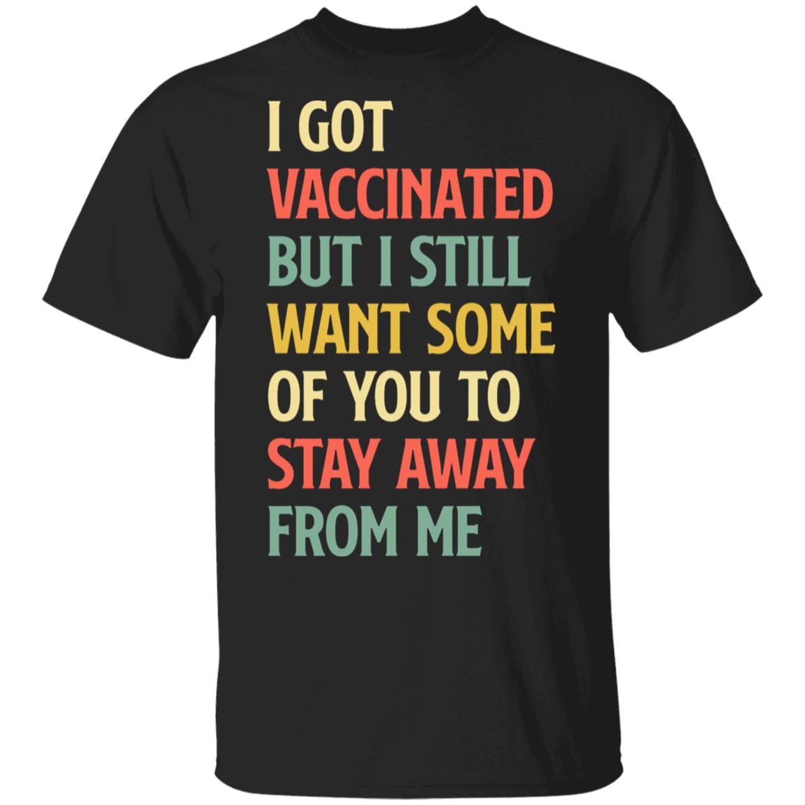 I Got Vaccinated, Black, Unisex T-Shirt