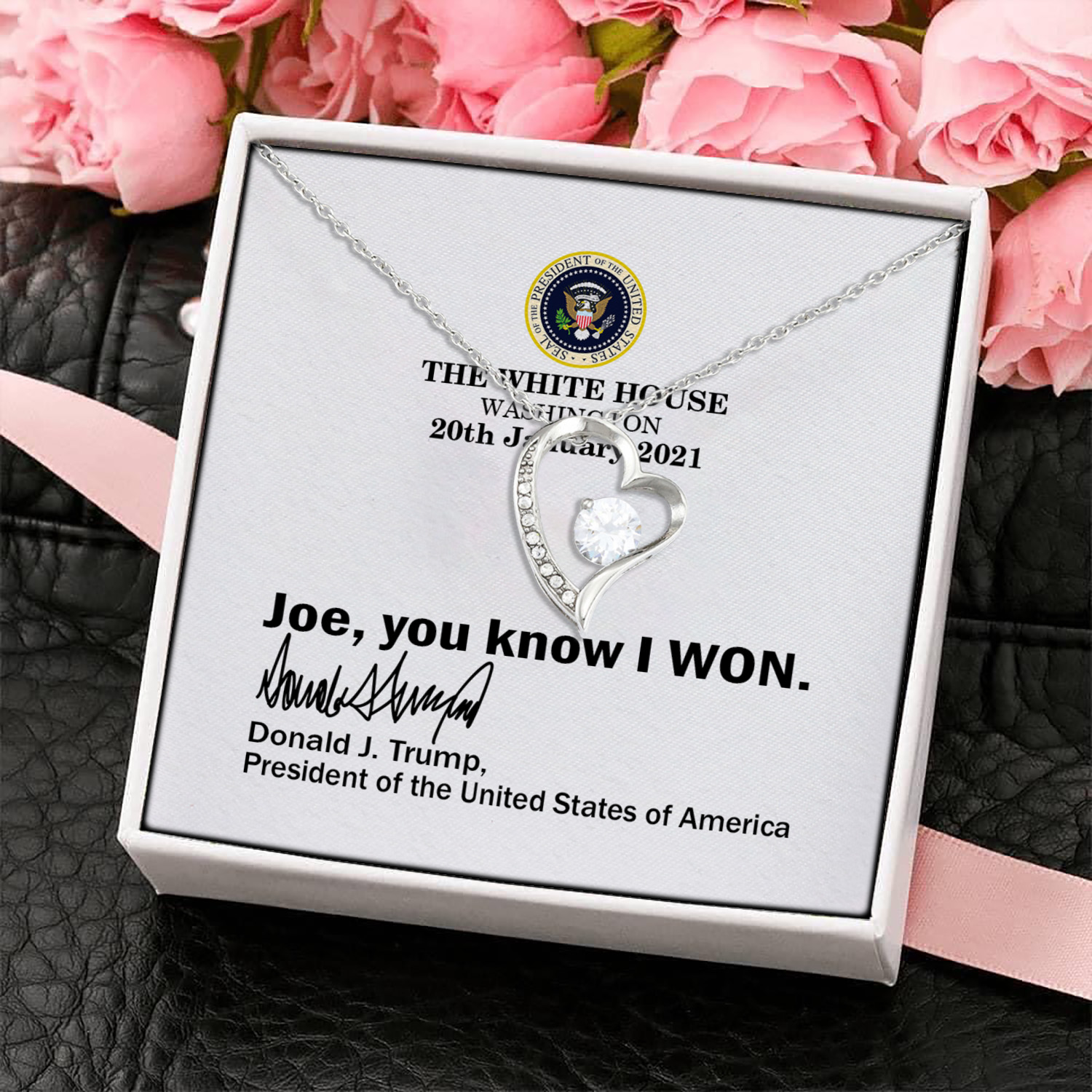 2O. Know You Won card (4) Forever Love Necklace (Silver) 4