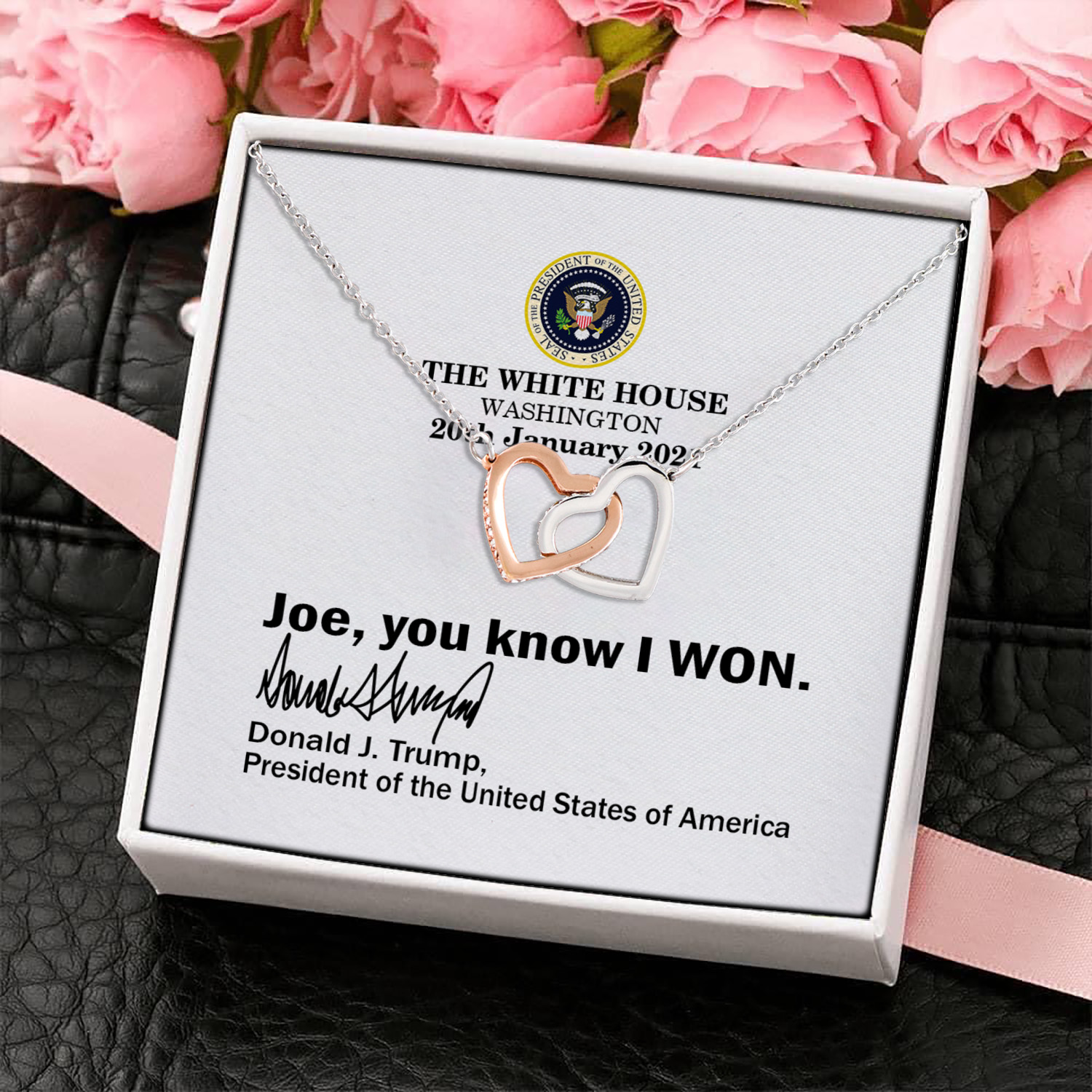 2O. Know You Won card (4) Interlocking Hearts Necklace 4