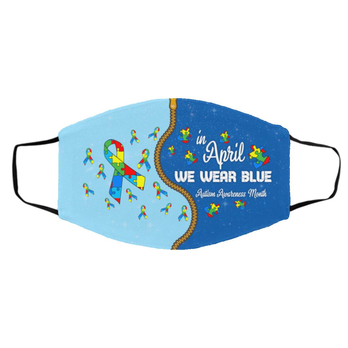 April Mask, White, Cloth Face Cover – Medium/Large April Mask, White, Cloth Face Cover – Medium/Large