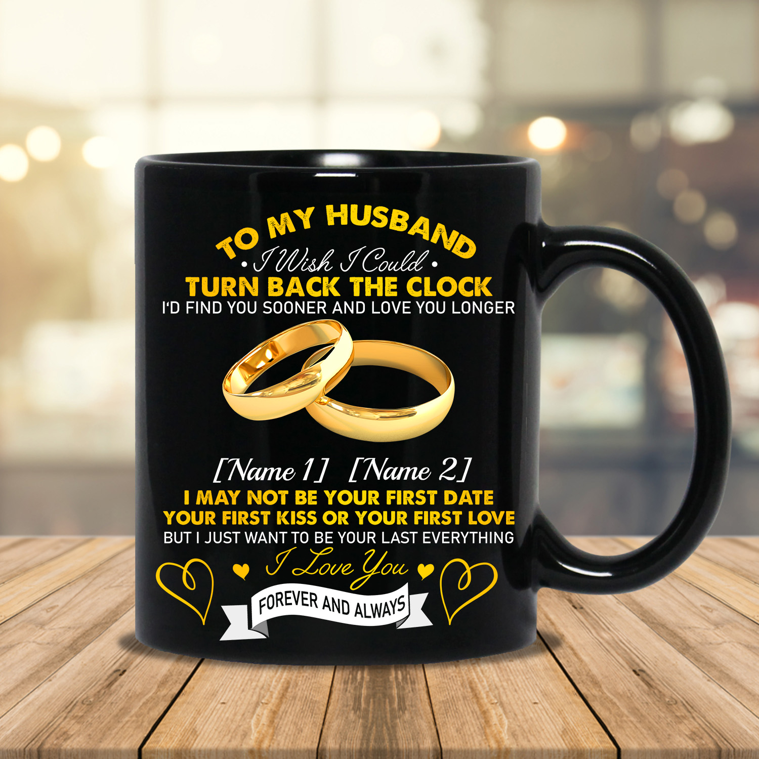 Personalized To My Husband I Wish I Could Turn Back The Clock Mug 1