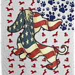 dog blanket, White, Cozy Plush Fleece Blanket - 50x60