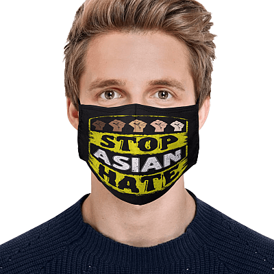 Alternative view of Asian American Support Stop Asian Hate Washable Reusable Custom Printed Cloth Face Mask Cover