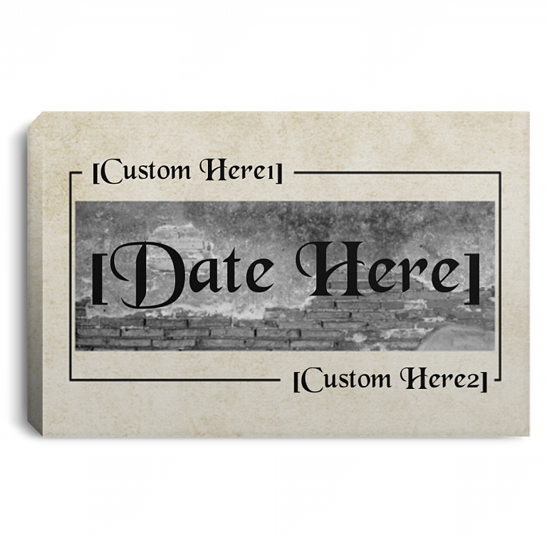 Personalized Anniversary Gift With Couple Name Wrapped Framed Canvas Prints - Unframed Poster, White, 0.75'' Framed Canvas