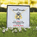 3UT. To My Badass Daughter Infinity Heart Necklace (Gold) 2