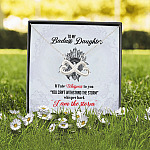 3UT. To My Badass Daughter Infinity Heart Necklace (Silver) 2