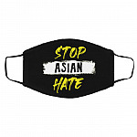 Stop Asian Hate Anti Mask Cover, Black, Cloth Face Cover – Medium/Large