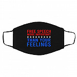 Speech Mask, Black, Cloth Face Cover – Medium/Large