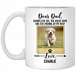 Personalized Photo Dear Dad, White, 11 oz. White Mug