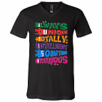 Autism tee, Black, V-Neck T-Shirt