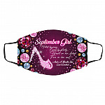 September Girl Hated By Many, White, Cloth Face Cover – Medium/Large